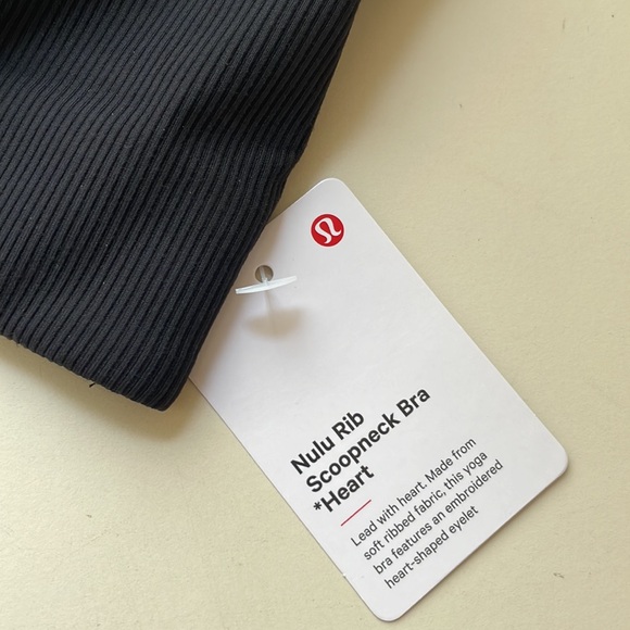 Lululemon Nulu Ribbed Scoopneck Bra with Heart Cutout - Picture 5 of 6